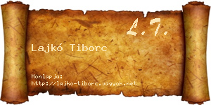 Lajkó Tiborc névjegykártya